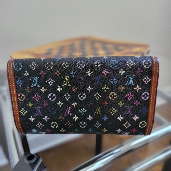Louis Vuitton Monogram Takashi Murakami Black Multicolor International Wallet - Picture 2 of 11